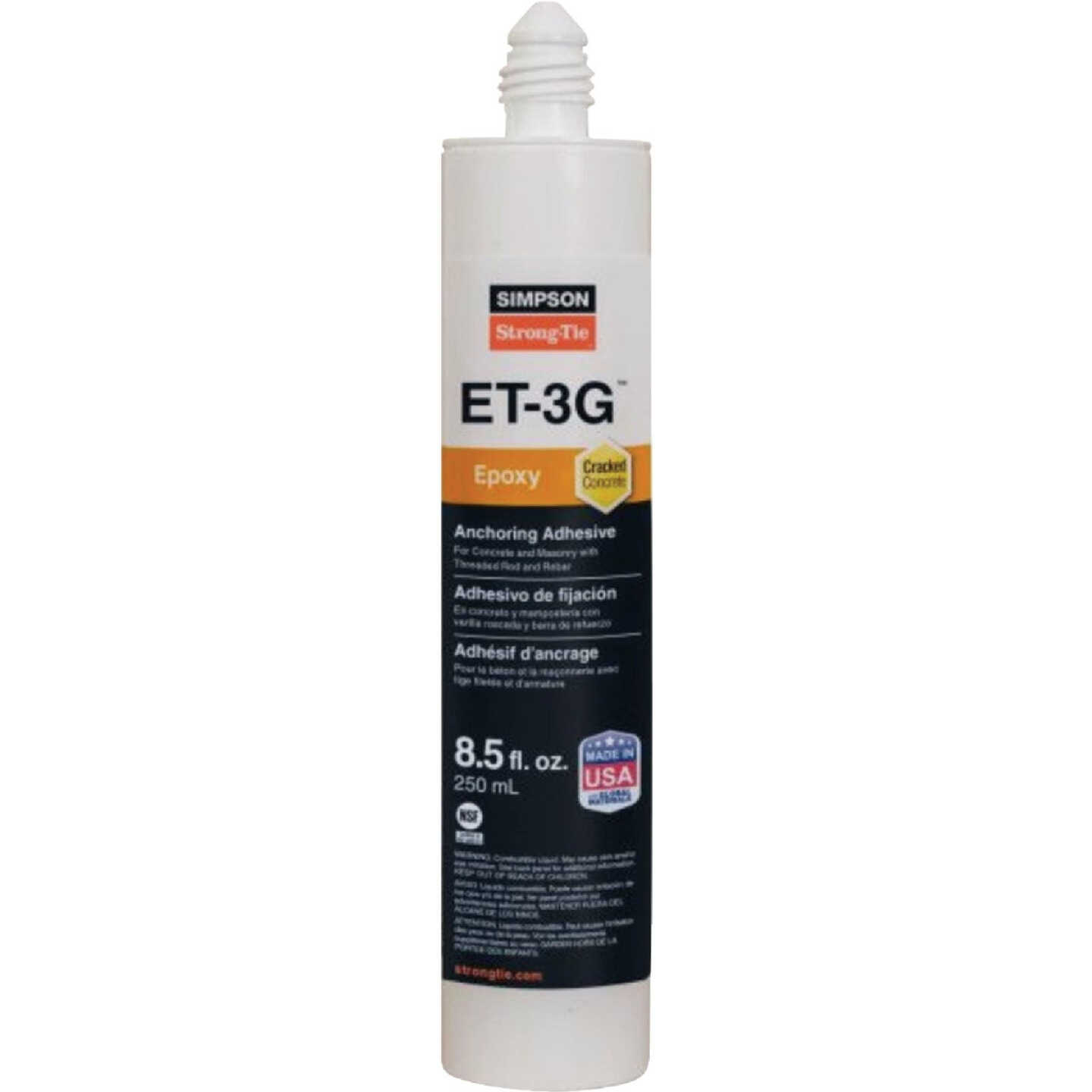 Simpson Strong-Tie 8.5 Oz. Epoxy Adhesive Cartridge with Nozzle & Extension Image 1
