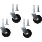 Super Sliders 1-5/8 In. Black Stem Caster (4-Pack) Image 2