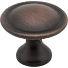 Elements Watervale 1-1/8 In. Diameter Brushed Oil Rubbed Bronze Mushroom Knob Image 1