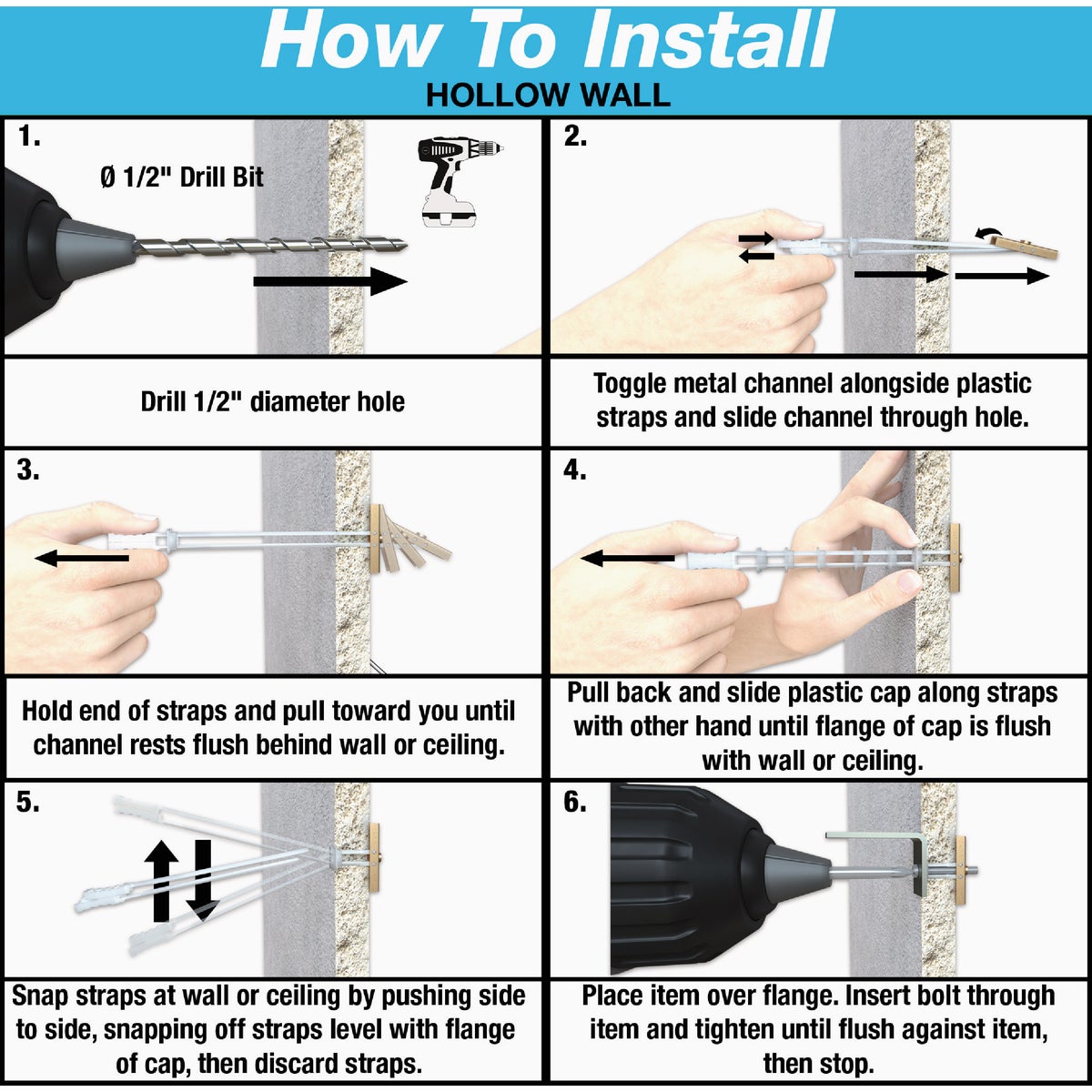 Toggler Snaptoggle 1/4 In.-24 x 2 In. Toggle Bolt (30-Count) Image 4