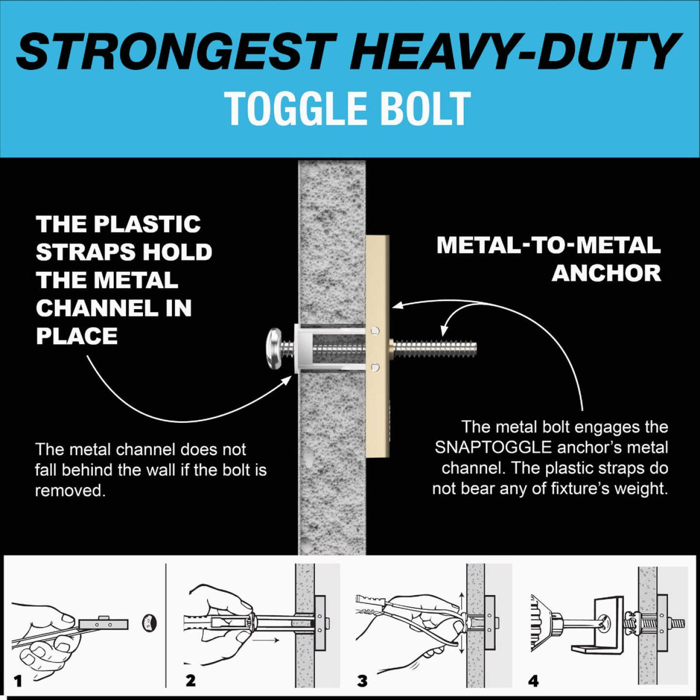 Toggler Snaptoggle 1/4 In.-24 x 2 In. Toggle Bolt (30-Count) Image 5