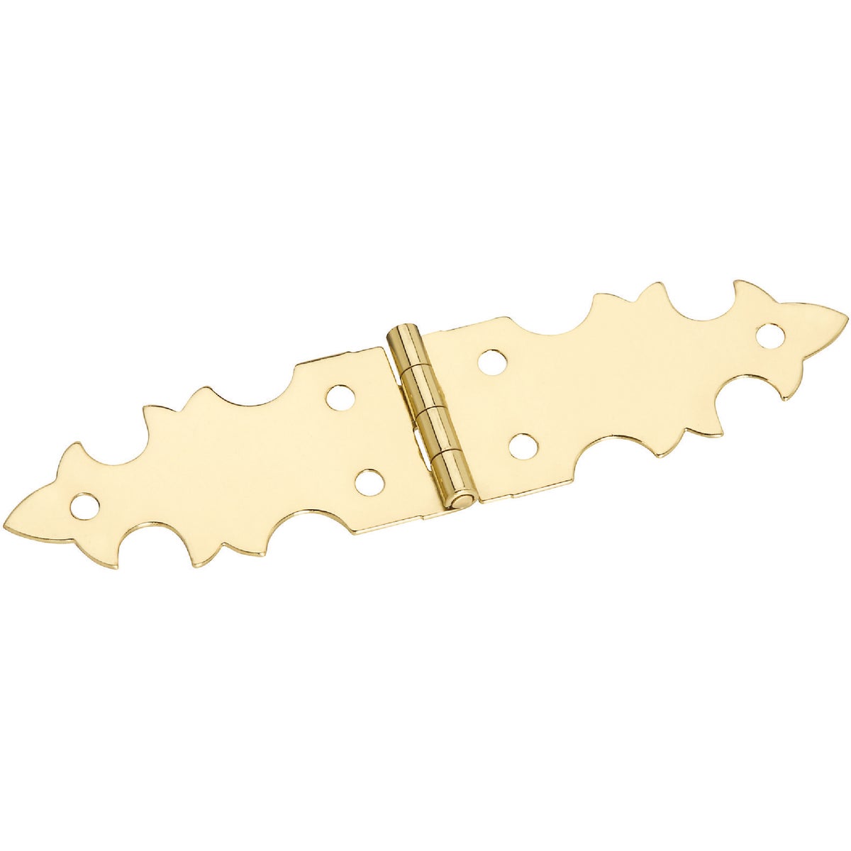 National Hardware 5/8 In. x 2-3/4 In. Brass Miniature Decorative Hinge (2-Pack)