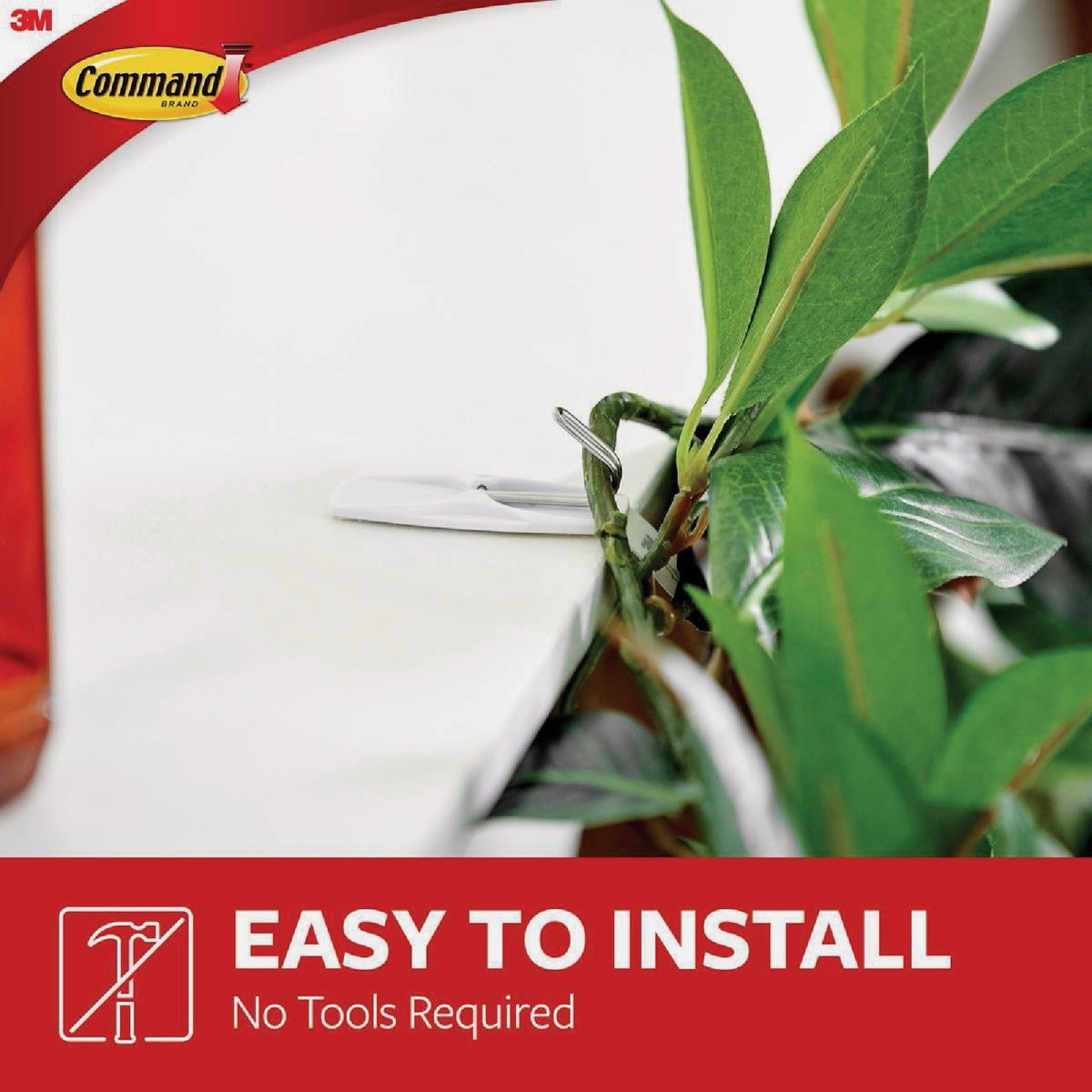 Command Medium Wire Hook, White, 2 Hooks, 3 Strips Image 5