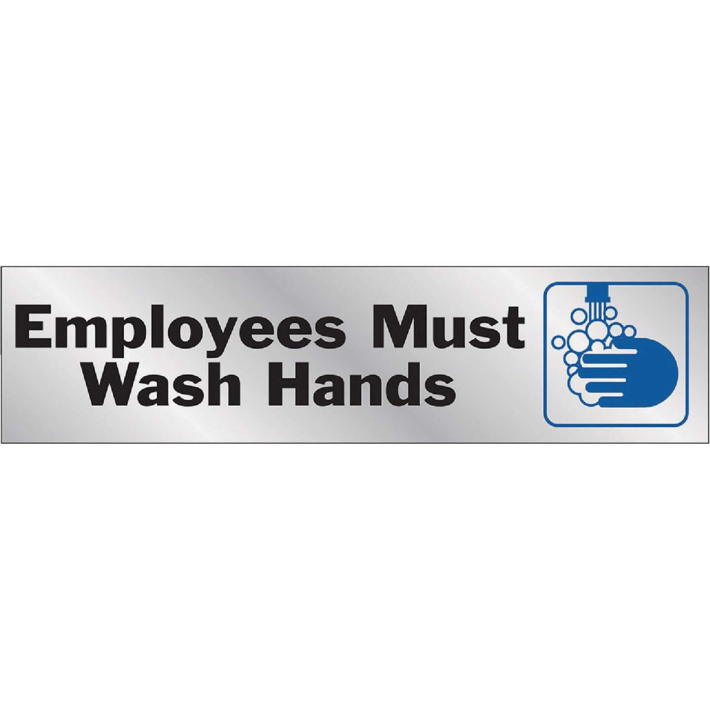 Hy-Ko 2x8 Employee Must Wash Hands Sign Image 1