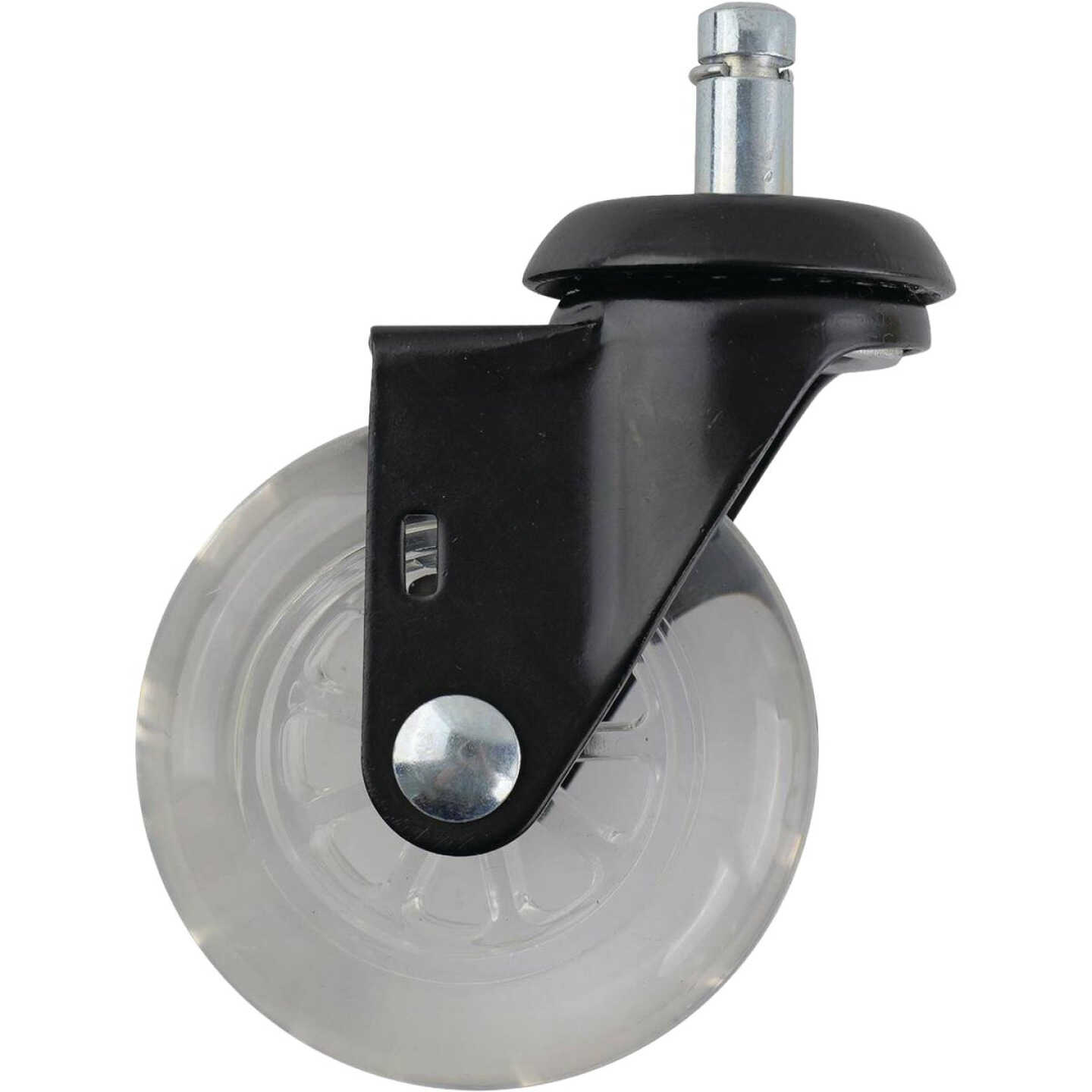 Shepherd Hardware 3 In. Clear Rollerblade Stem Caster (5-Pack) Image 3