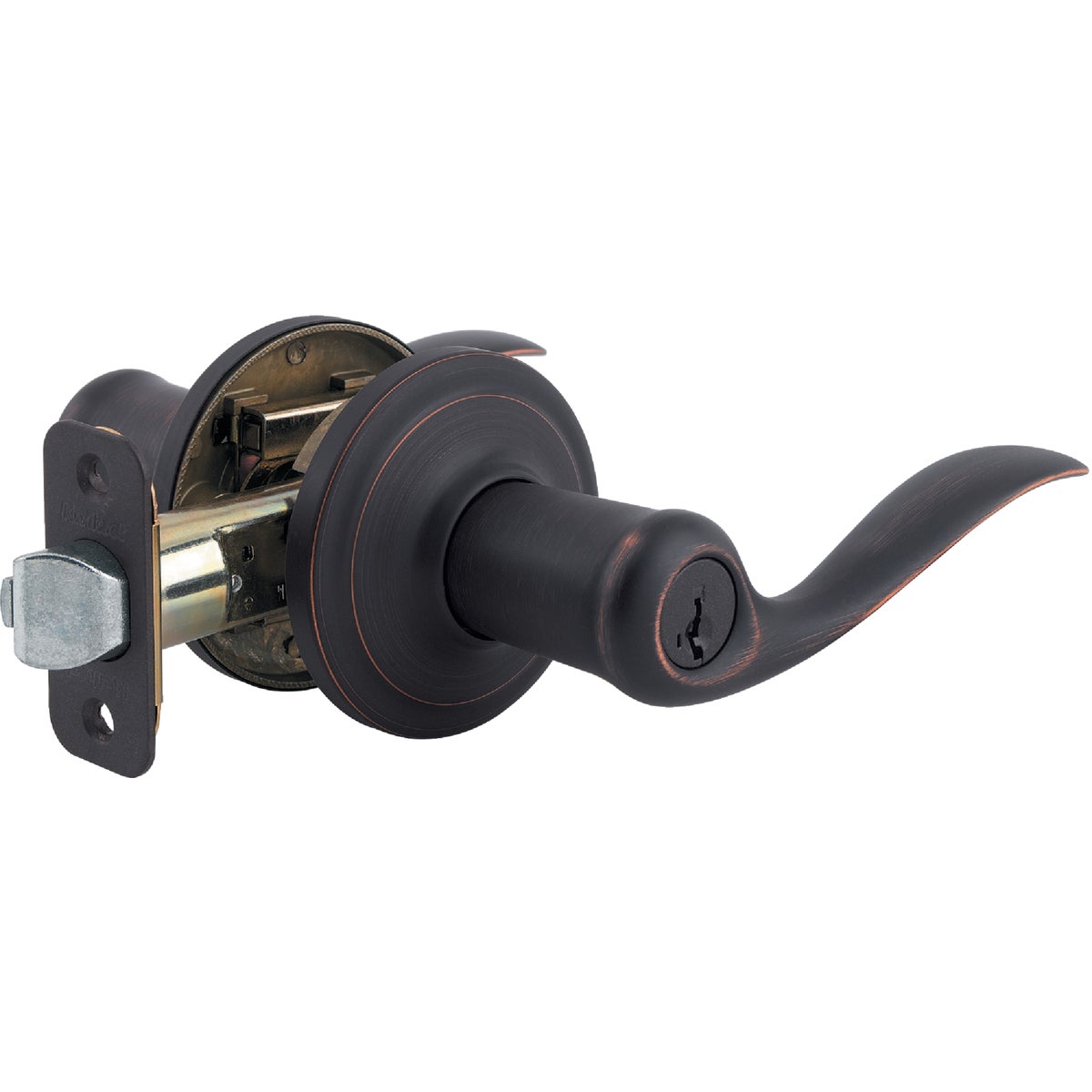 Kwikset Signature Series Venetian Bronze Deadbolt and Lever Combo with Smartkey Image 5