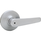Kwikset Satin Chrome Delta Privacy Door Lever Image 1
