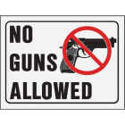 Hy-Ko No Guns Allowed Signs Image 1