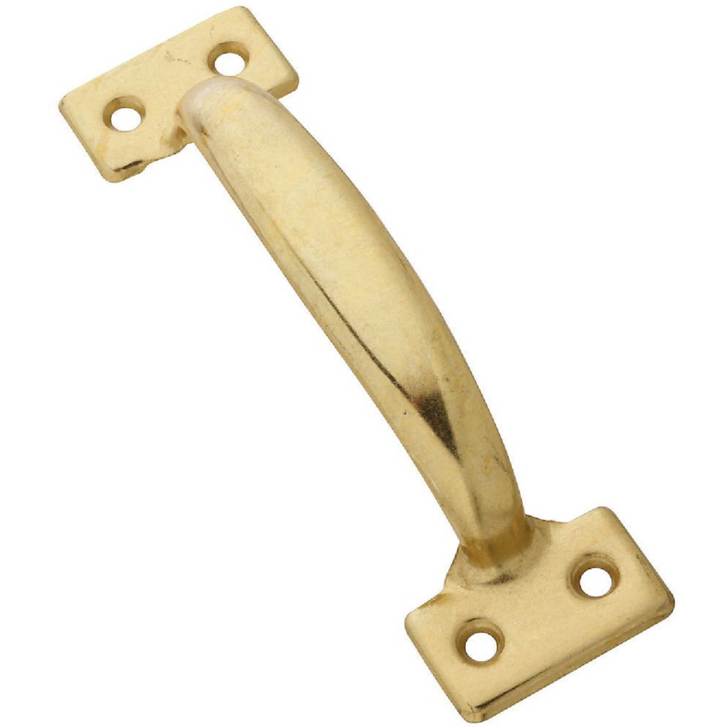 National Hardware 6-1/2 In. Brass Utility Door Pull Image 1