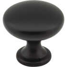KasaWare 1-3/16 In. Diameter Zinc Diecast Matte Black Cabinet Knob (4-Pack) Image 1