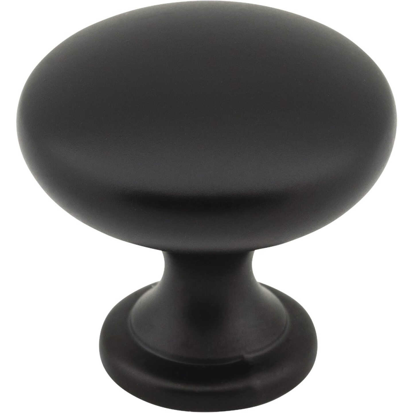 KasaWare 1-3/16 In. Diameter Zinc Diecast Matte Black Cabinet Knob (4-Pack) Image 1