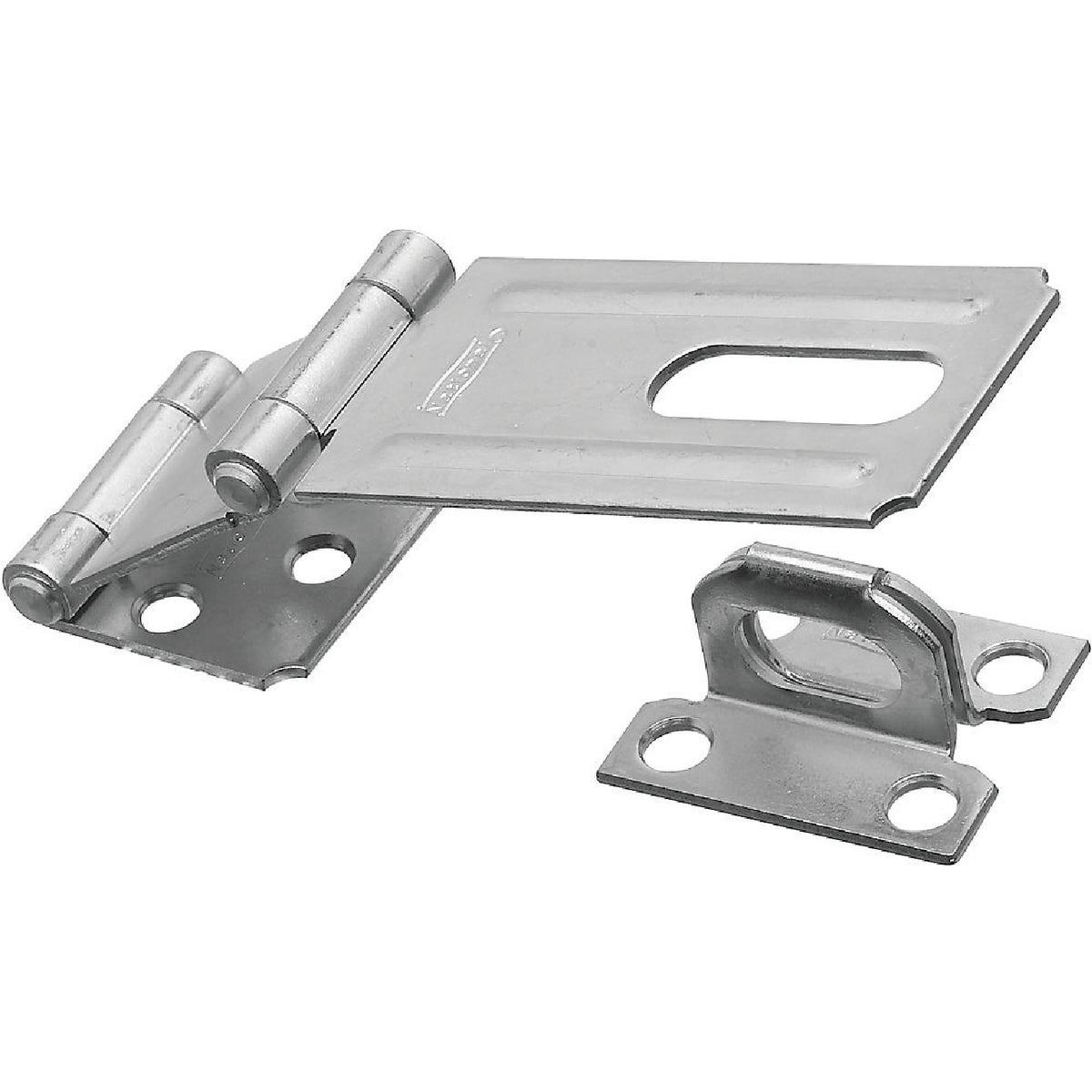 National Hardware 3-1/4 In. Double Hinge Zinc Hasp Image 1