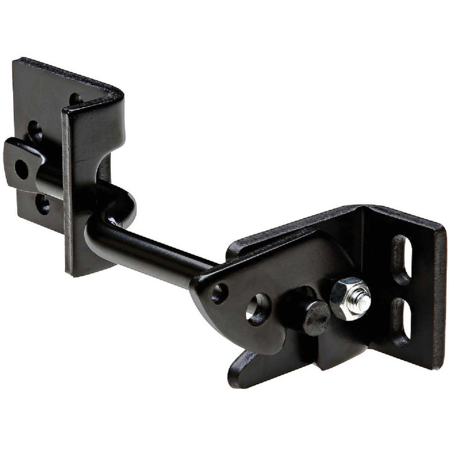 National Hardware 8 In. Black Adjust-O-Matic Heavy-Duty Gate Latch Image 1
