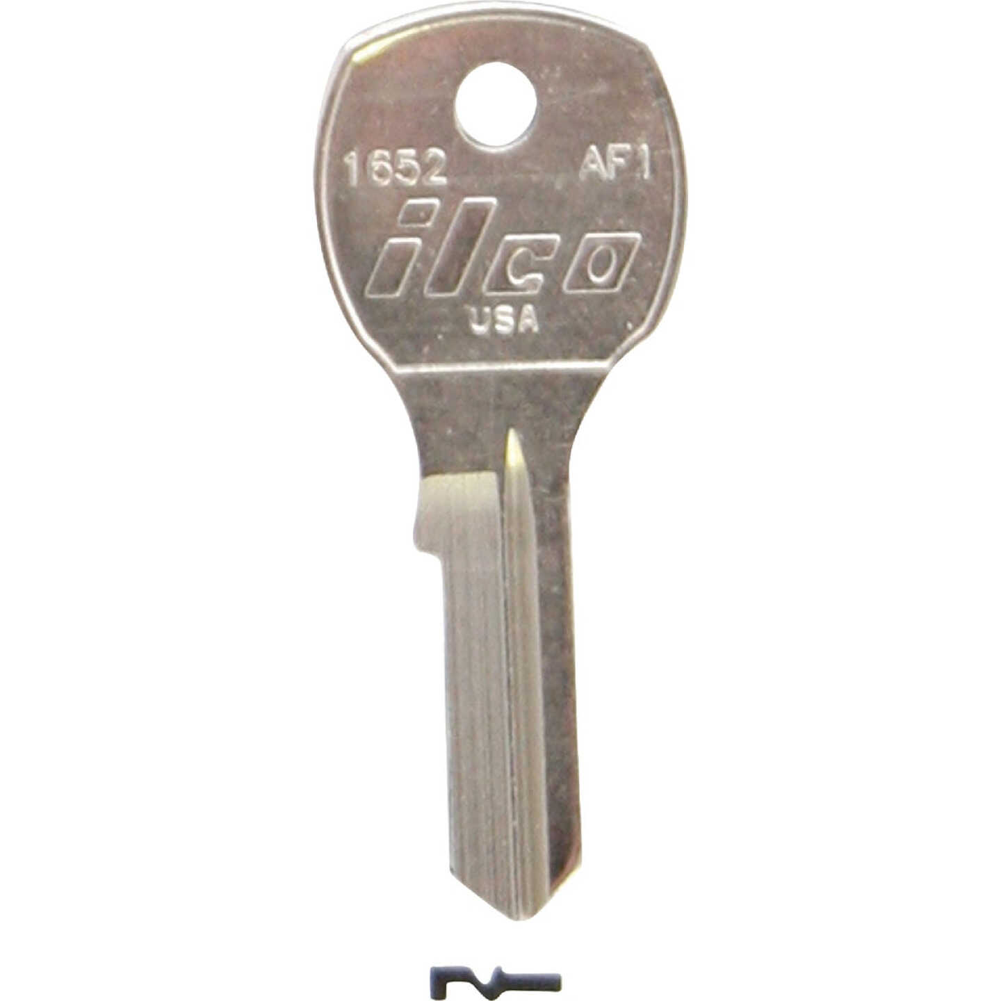 ILCO Florence Nickel Plated House Key, AF1 / 1652 (10-Pack) Image 1