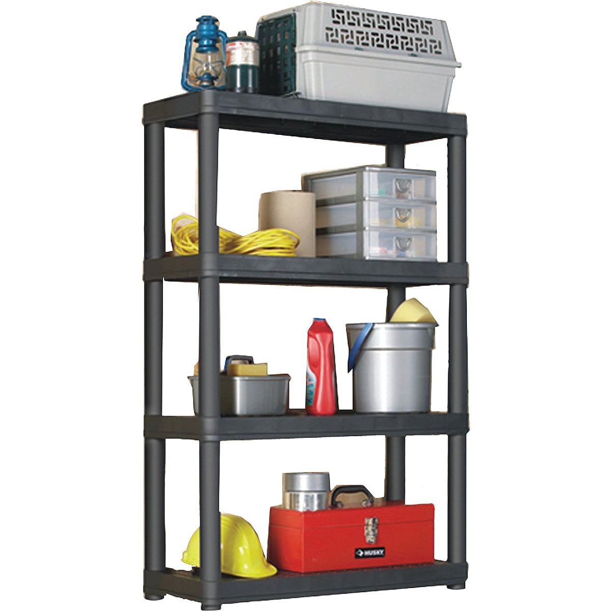 Gracious Living 4 Shelf Heavy Duty Black Ventilated Unit Image 2
