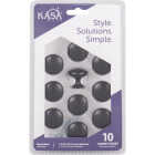 KasaWare 1-3/16 In. Diameter Zinc Diecast Matte Black Cabinet Knob (10-Pack) Image 2