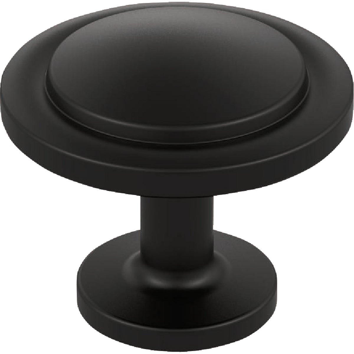 Amerock Loop 1.1875 In. Dia. Round Matte Black Knob