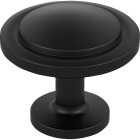 Amerock Loop 1.1875 In. Dia. Round Matte Black Knob Image 1
