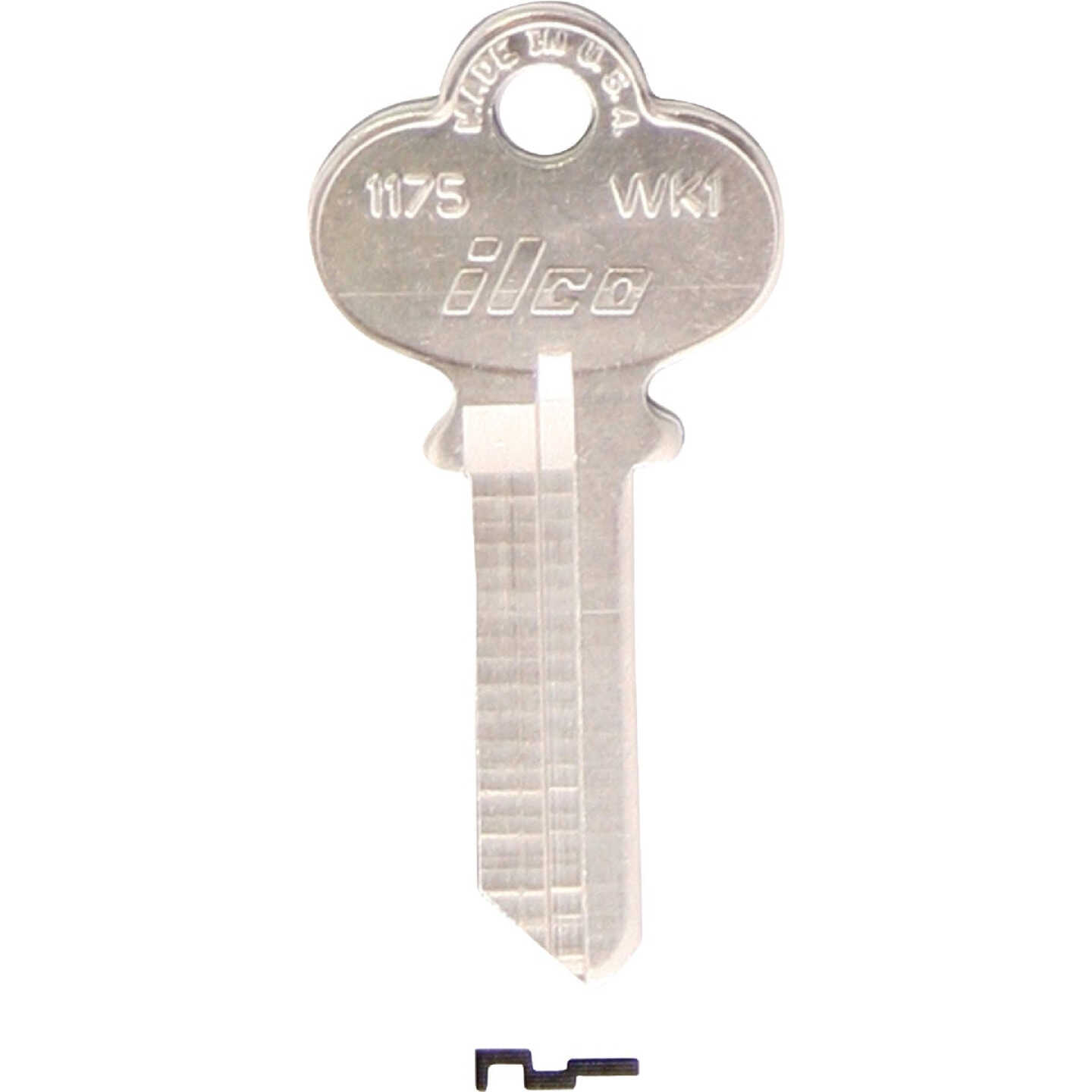 ILCO Weslock Nickel Plated House Key, WK1 / 1175 (10-Pack) Image 1
