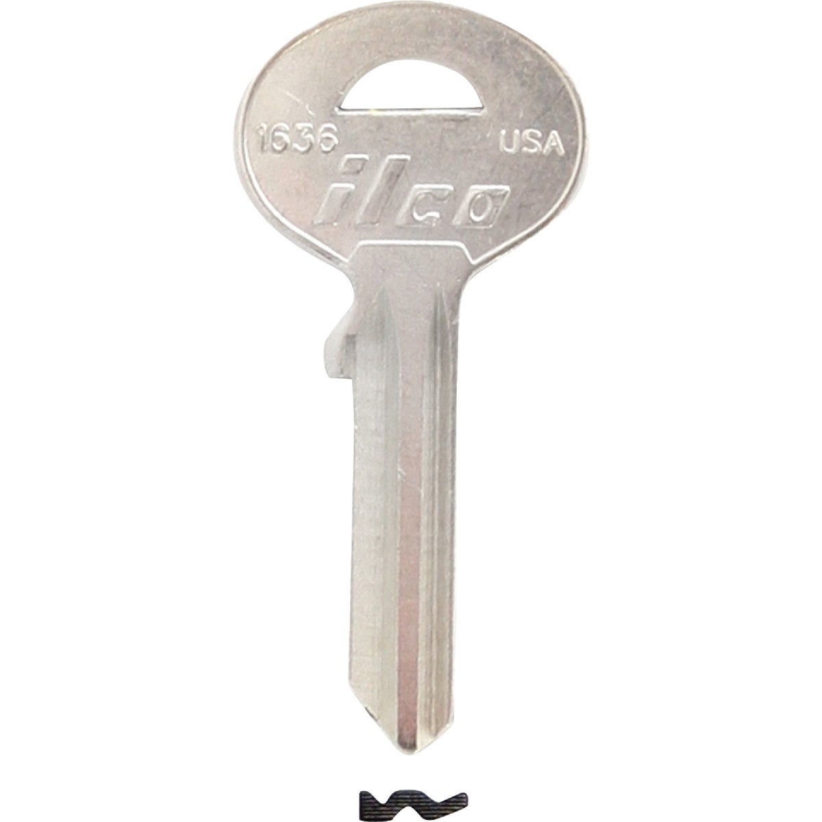 ILCO SUN WILSON Nickel Plated Safe Key 1636 (10-Pack)