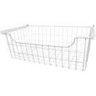 Easy Track 8 In. White Wire Basket Image 1