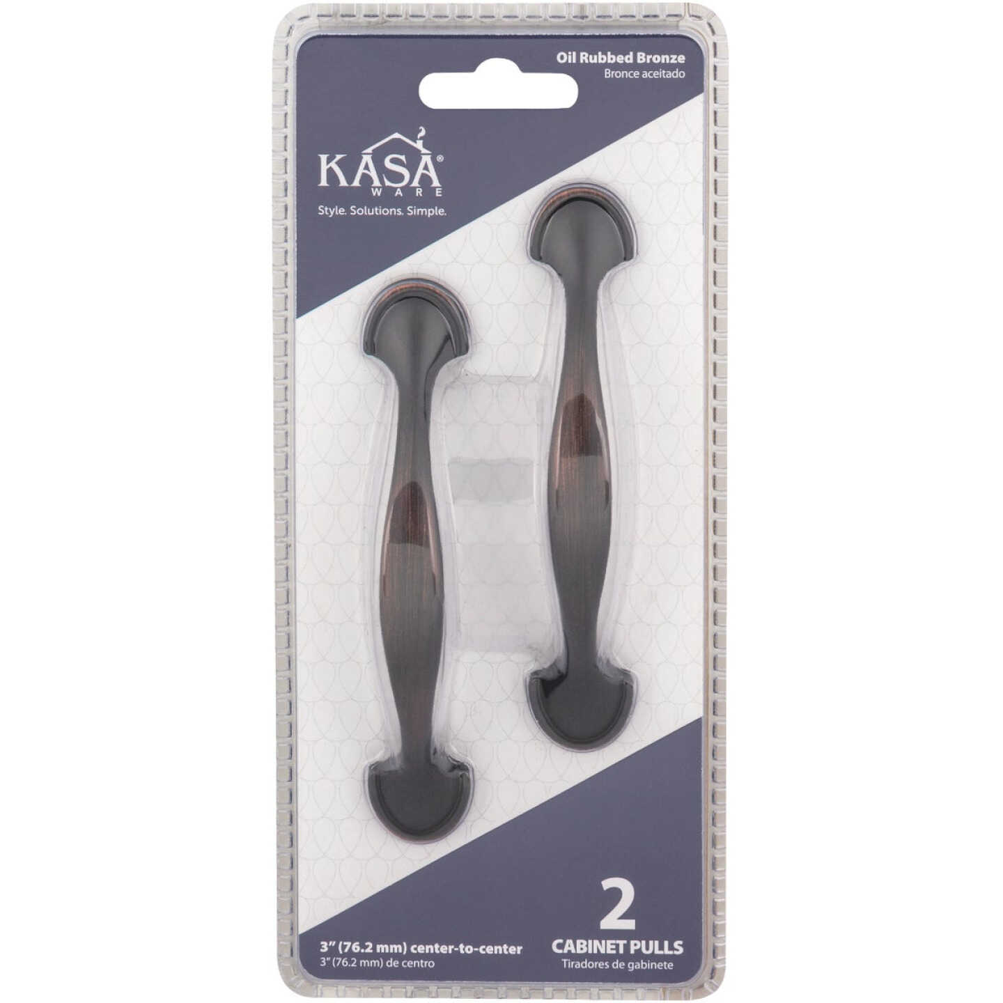 KasaWare 4-5/8 In. Brushed Oil Rubbed Bronze Cabinet Pull (2-Pack) Image 2