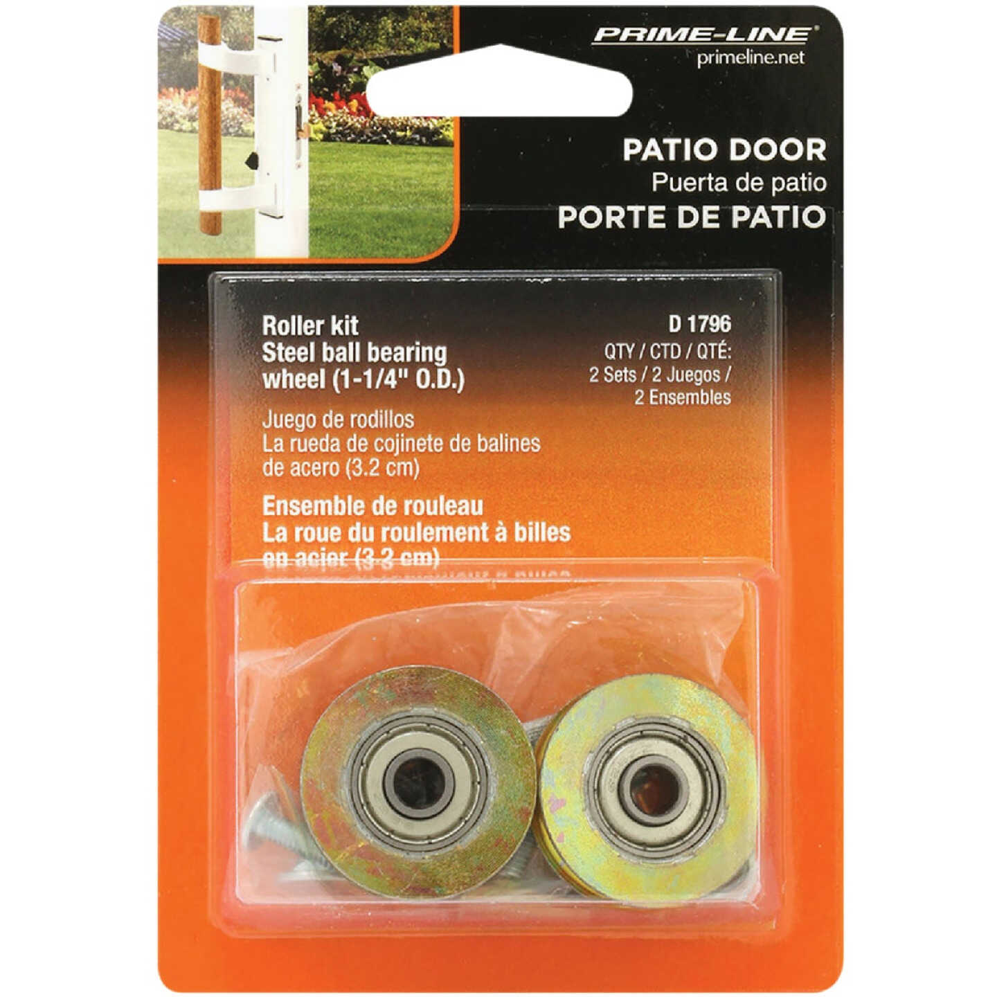 Prime-Line 1-1/4 In. Sliding Door Roller Set (2 Count) Image 2
