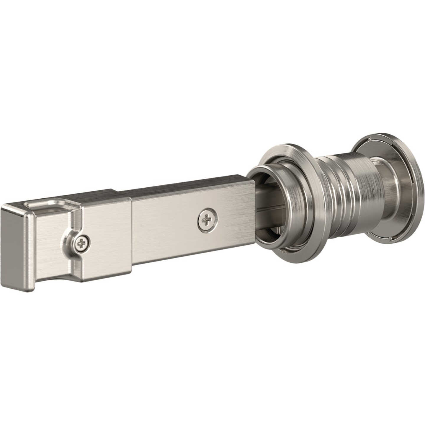 National Hardware Satin Nickel Barn Door Lock Image 1