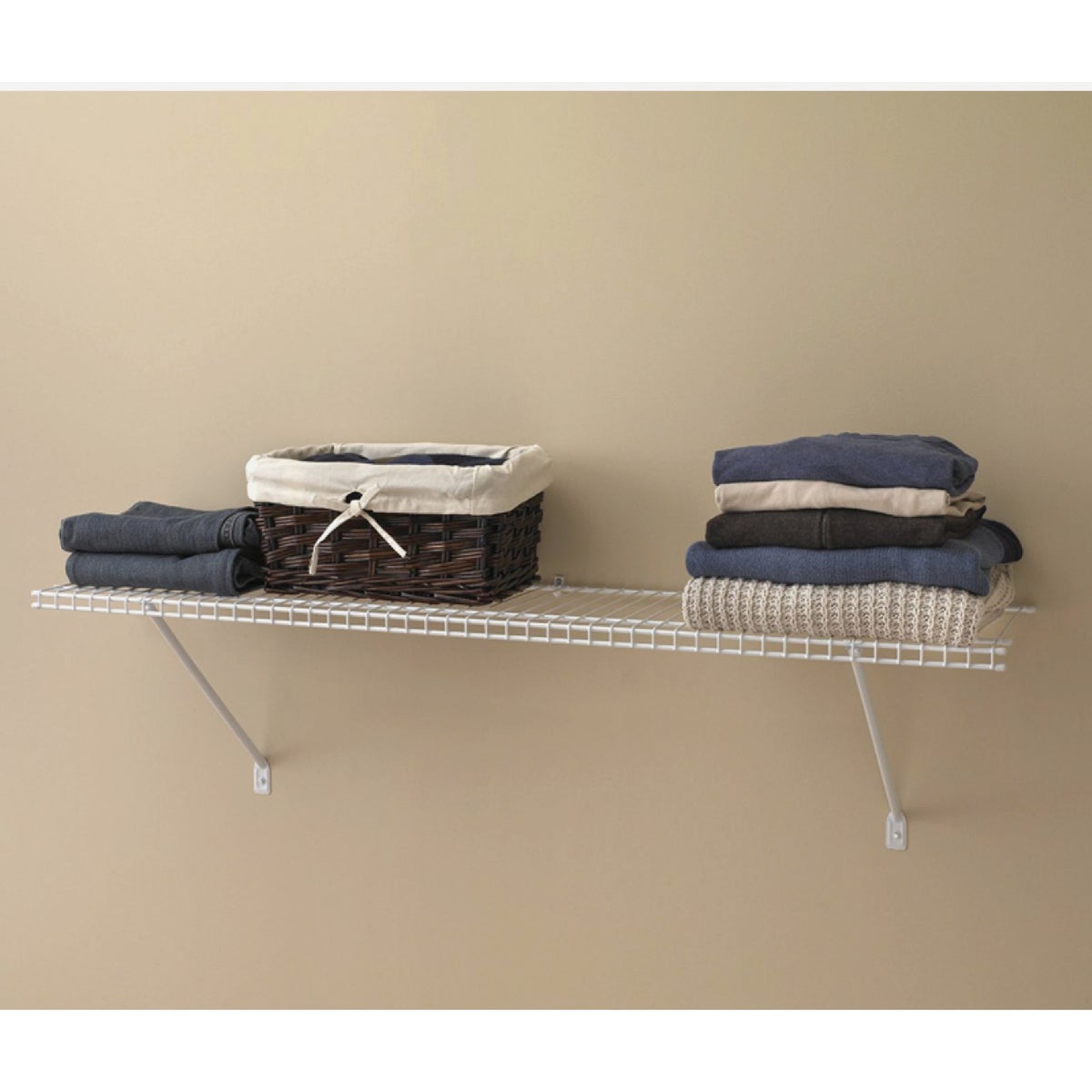 ClosetMaid 3 Ft. W. x 12 In. D Ventilated Shelf Kit, White Image 4