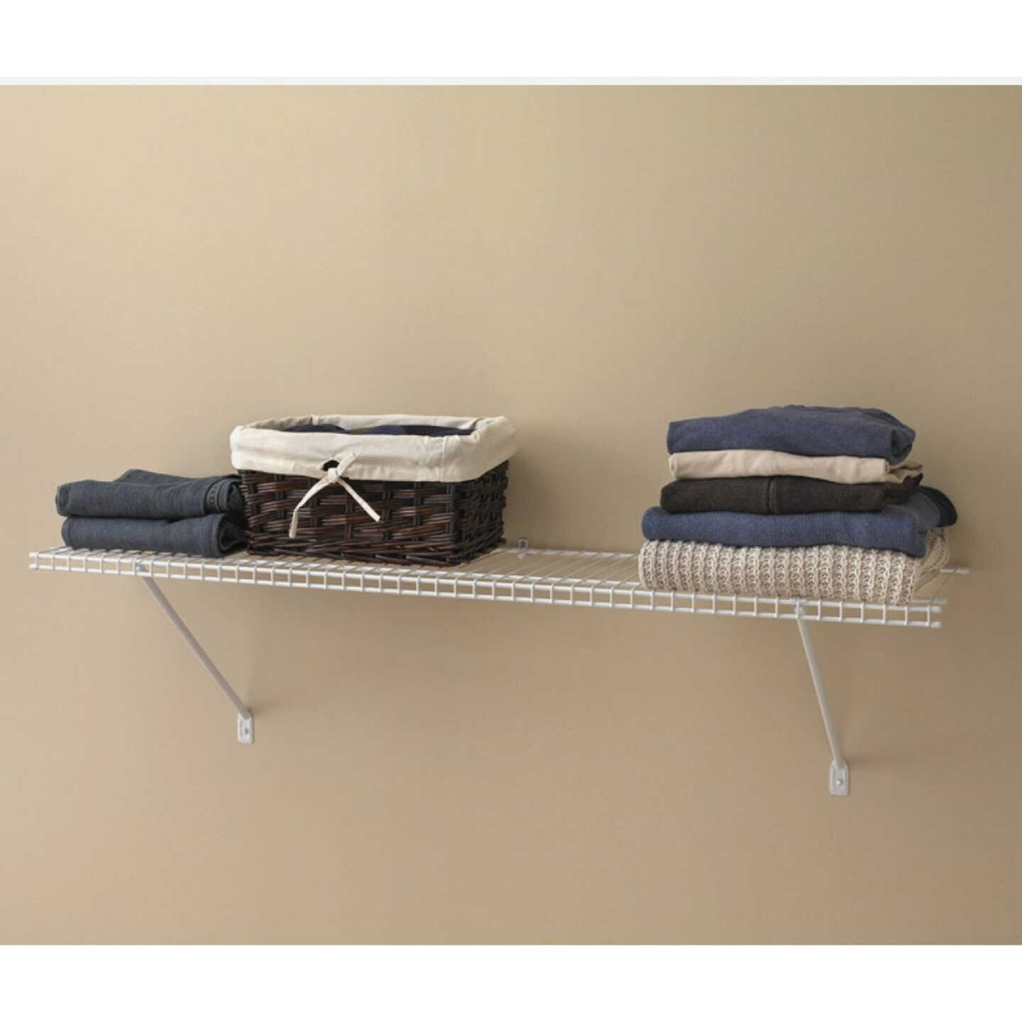 ClosetMaid 4 Ft. W. x 12 In. D Ventilated Shelf Kit, White Image 4