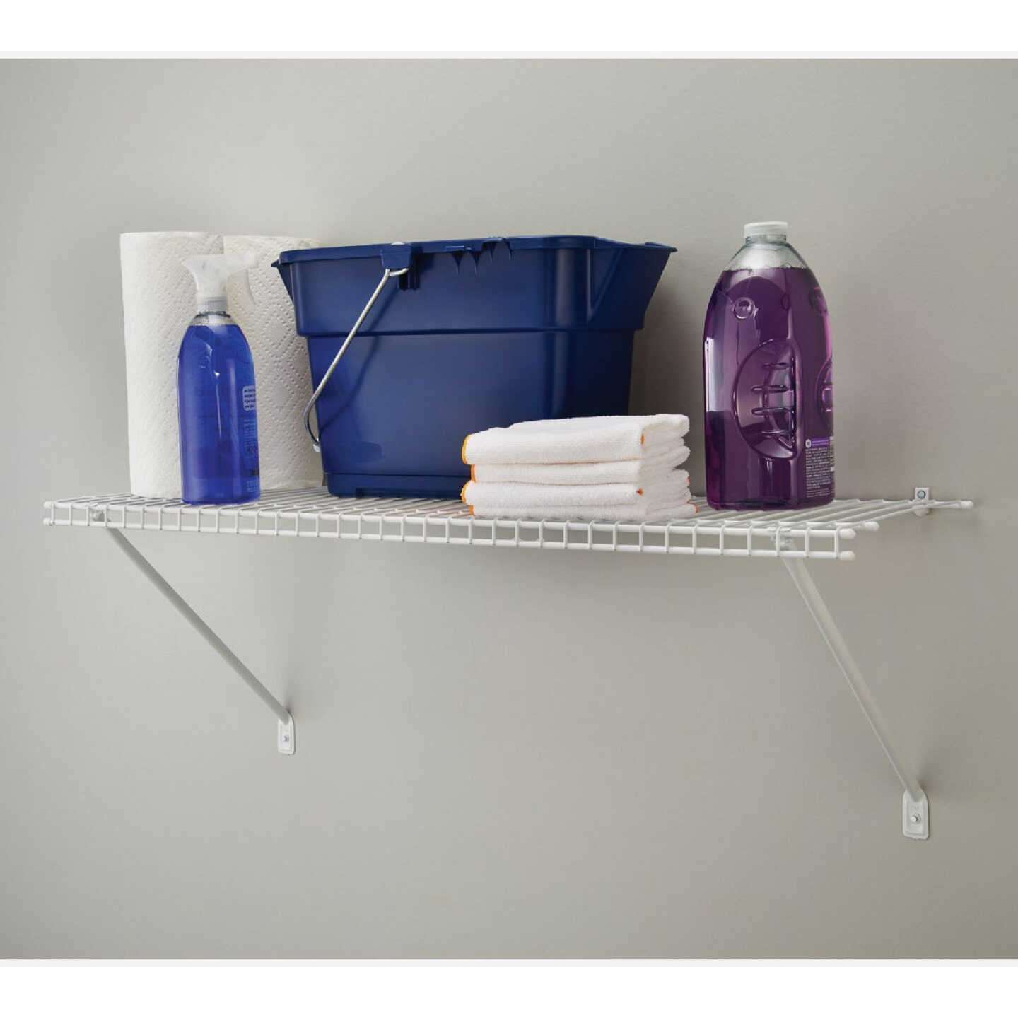 ClosetMaid 4 Ft. W. x 12 In. D Ventilated Shelf Kit, White Image 3