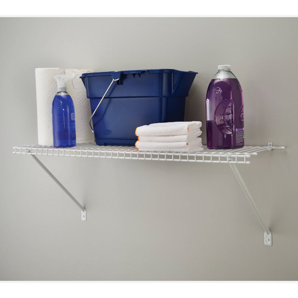 ClosetMaid 6 Ft. W. x 12 In. D Ventilated Shelf Kit, White Image 3