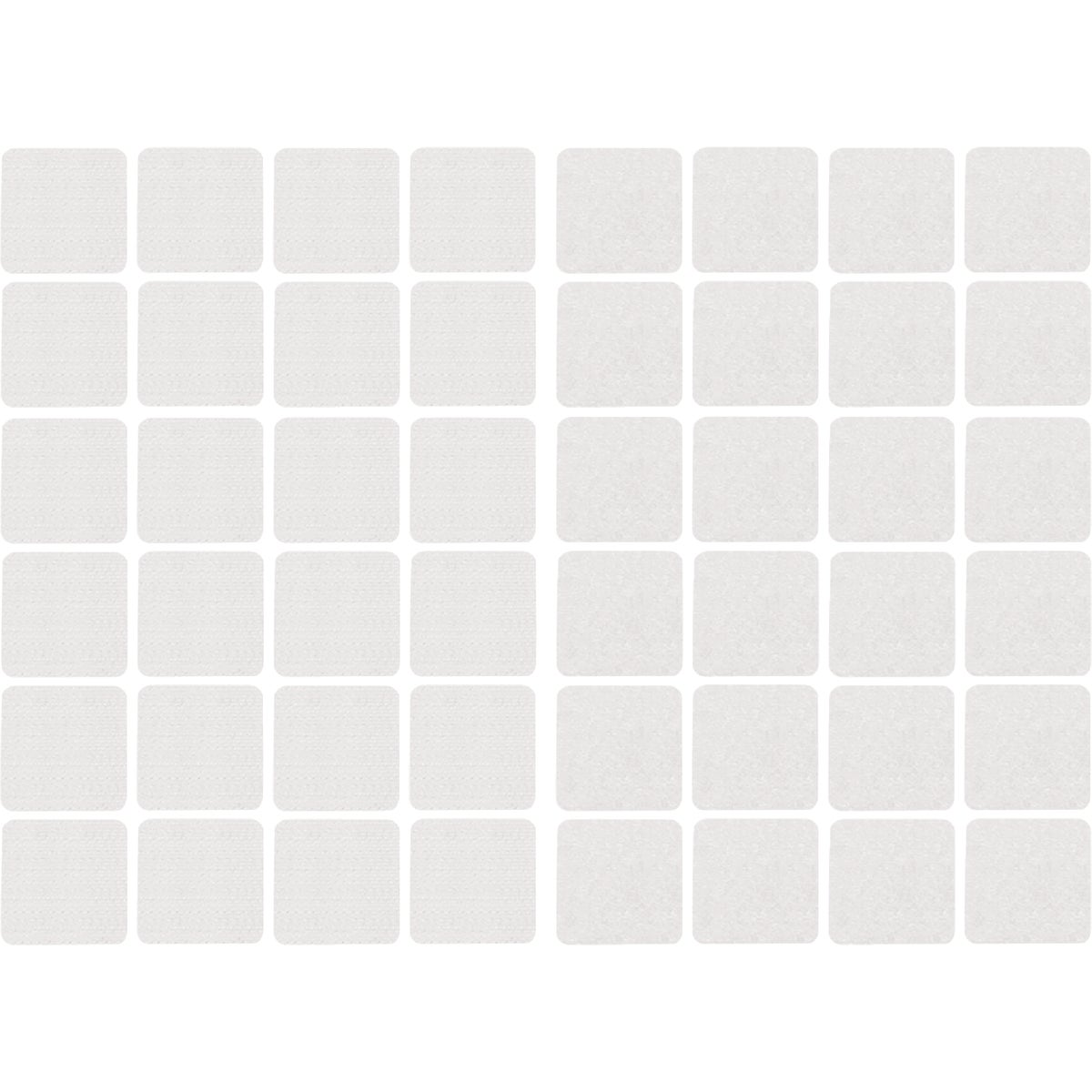 Wrap-It Storage Stick 'Em 1 In. White Hook & Loop Square (24 Ct.)