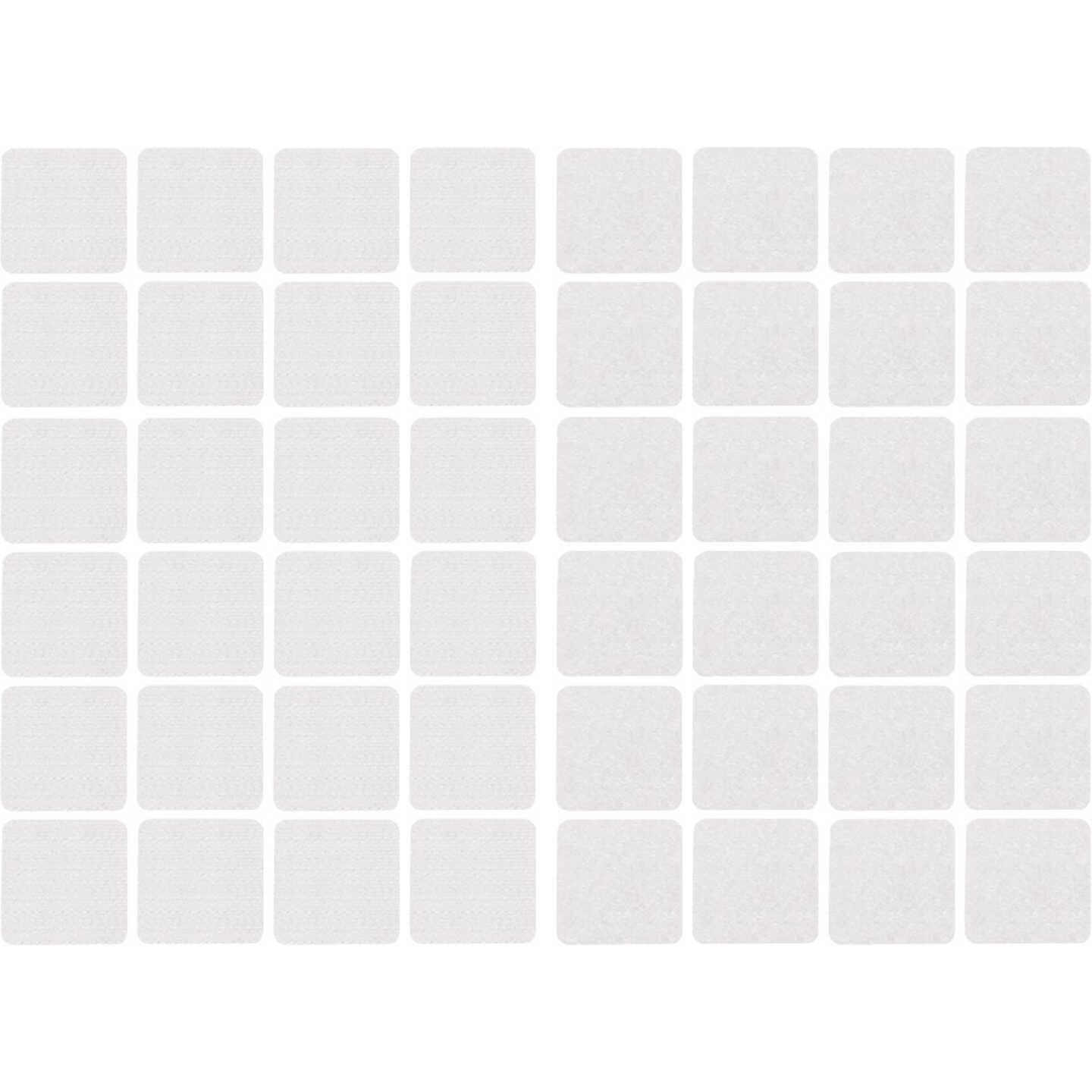 Wrap-It Storage Stick 'Em 1 In. White Hook & Loop Square (24 Ct.) Image 1