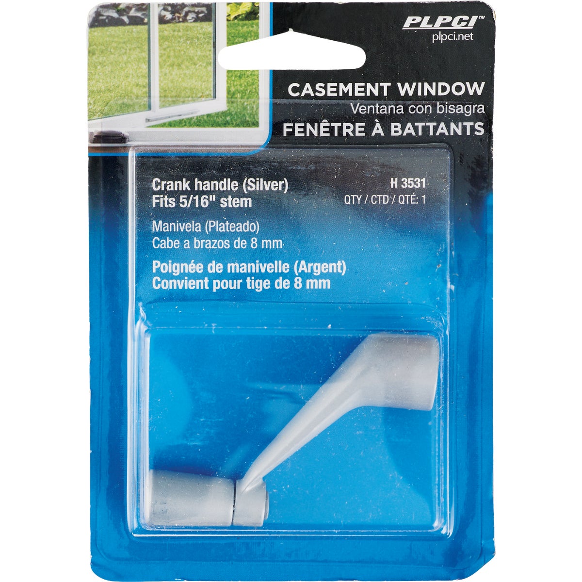 Prime-Line 5/16 In. Aluminum Die-Cast Casement Window Crank Handle Image 2