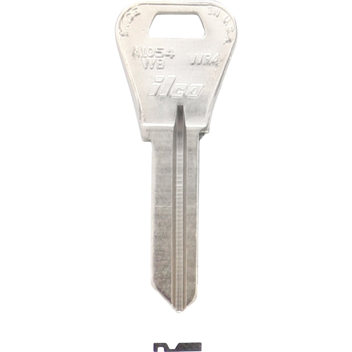 ILCO Weiser Nickel Plated House Key, WR4 / A1054WB (10-Pack)