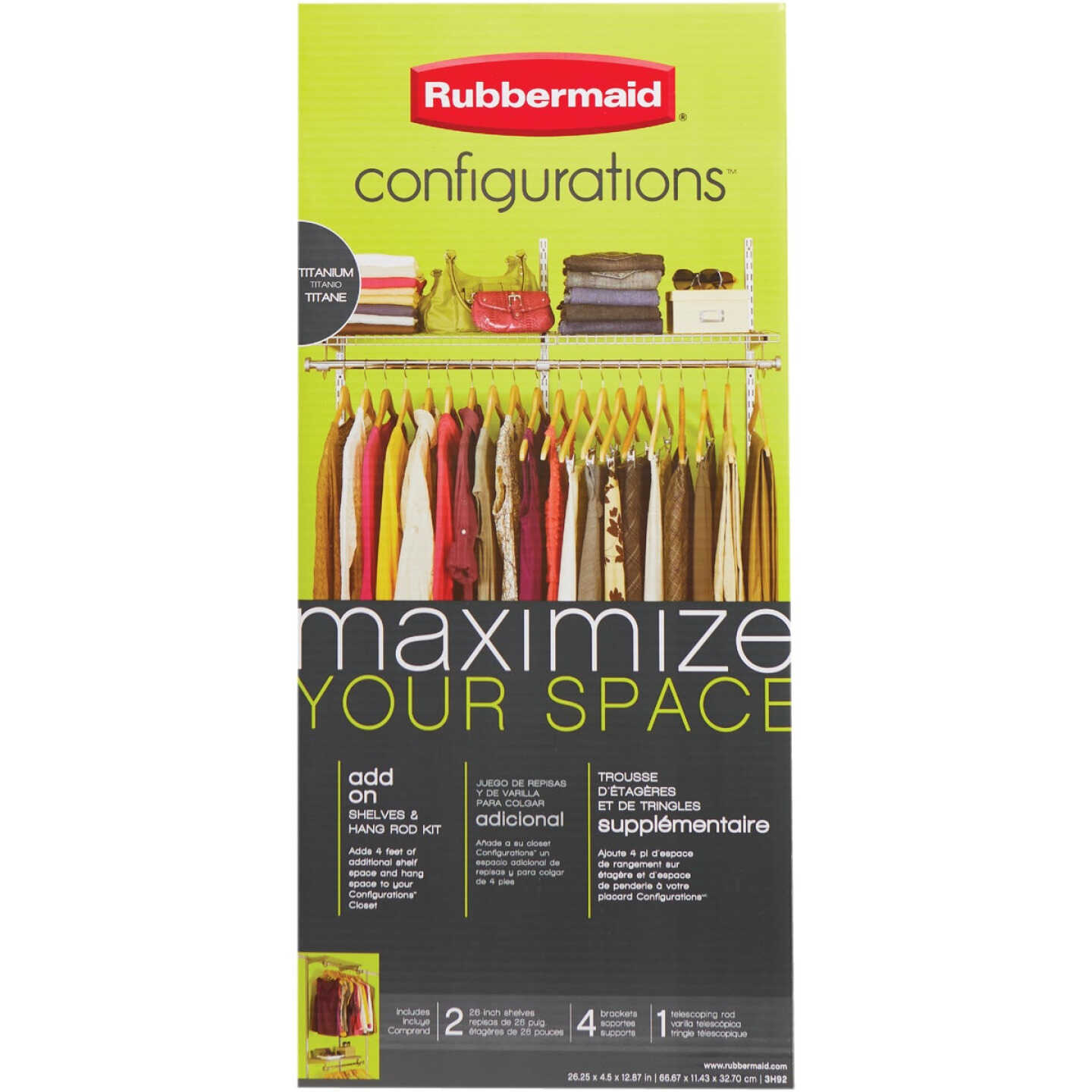 Rubbermaid Configurations 2-Shelf Addon Kit Image 2