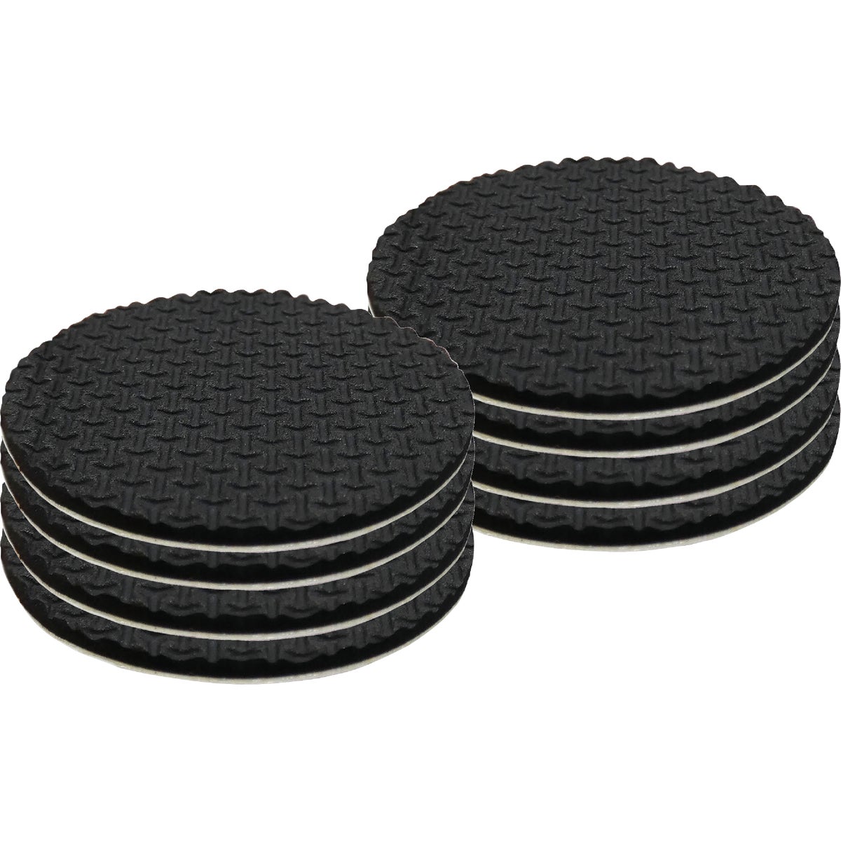 Super Sliders 1-1/2 In.  Anti-Skid Round Black Furniture Pad (8-Piece) Image 2
