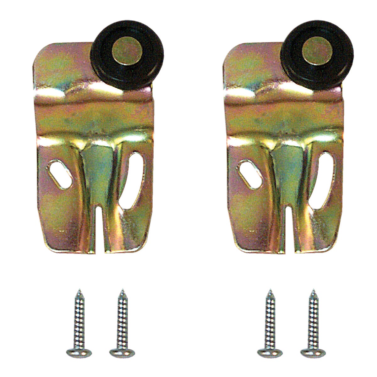 Prime-Line 1/2 In. Offset Adjustable 2-1/4 In. H. Single Wheel Back Bypass Door Roller (2-Count) Image 3