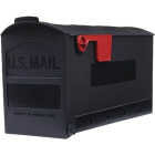 Gibraltar Patriot Black Plastic Medium Post Mount Mailbox Image 1