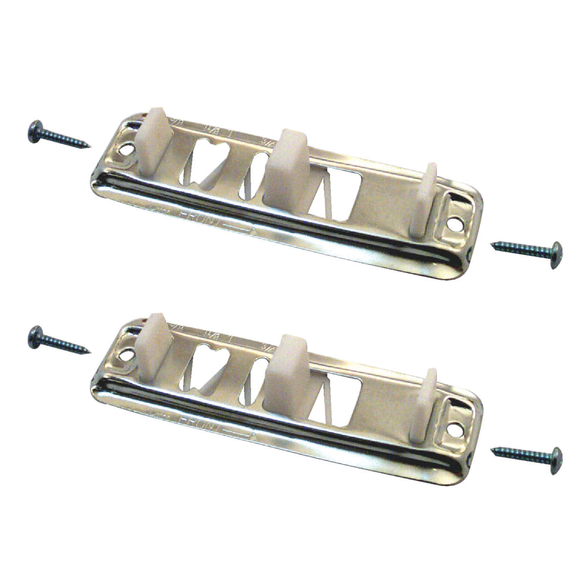 Prime-Line Adjustable Steel Base Bypass Door Bottom Guide (2 Count) Image 2