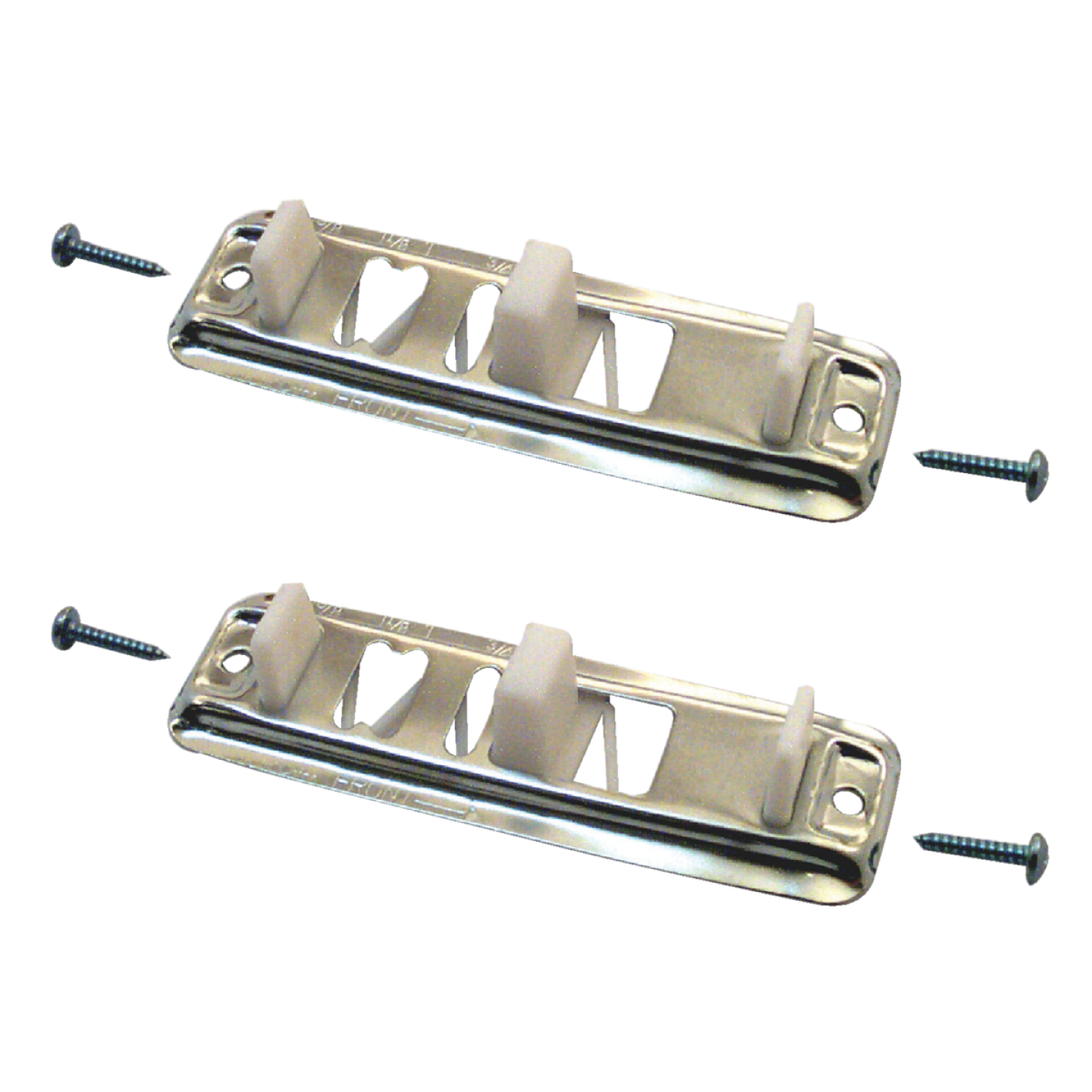 Prime-Line Adjustable Steel Base Bypass Door Bottom Guide (2 Count) Image 2