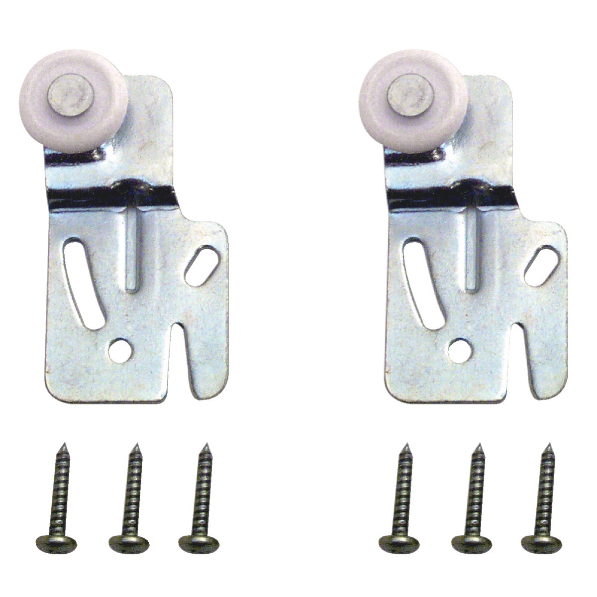 Prime-Line Offset Adjustable 2-1/2 In. H. x 1/4 In. Single Wheel Front Bypass Door Roller (2-Count) Image 3