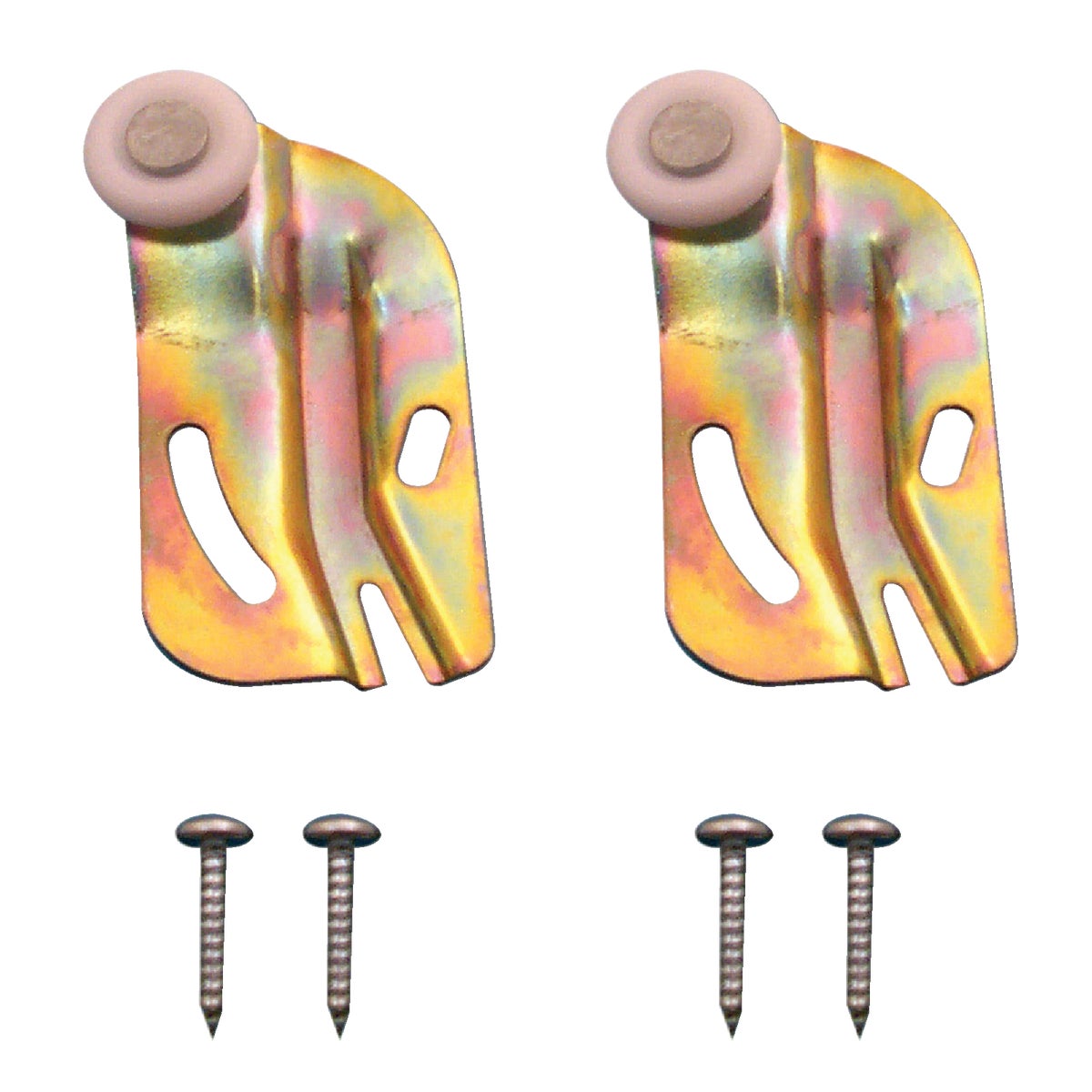 Prime-Line Offset Adjustable 3/4 In. Dia. x 1/4 In. Single Wheel Front Bypass Door Roller (2-Count) Image 2