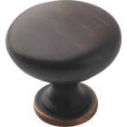 Amerock Edona 1.25 In. Dia. Round Oil Rubbed Bronze Cabinet Knob Image 1