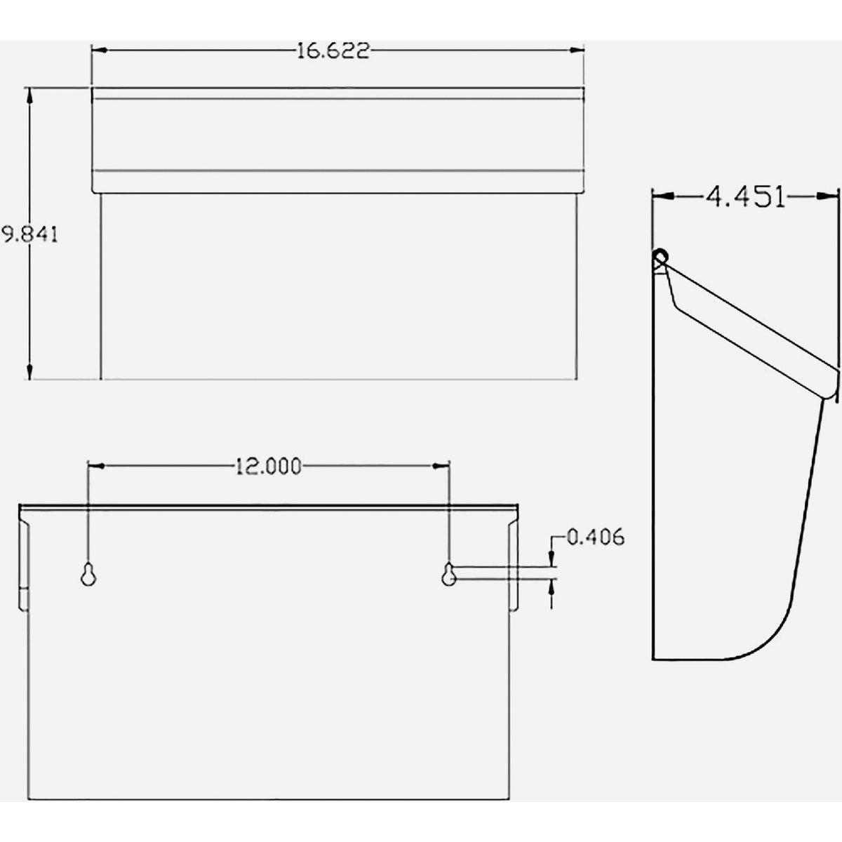 Gibraltar Woodlands Black Wall Mount Mailbox Image 4
