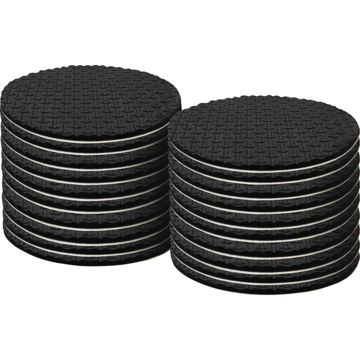 Super Sliders 1 In. Anti-Skid Round Brown Furniture Pad (18-Piece) Image 2