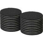 Super Sliders 1 In. Anti-Skid Round Brown Furniture Pad (18-Piece) Image 2
