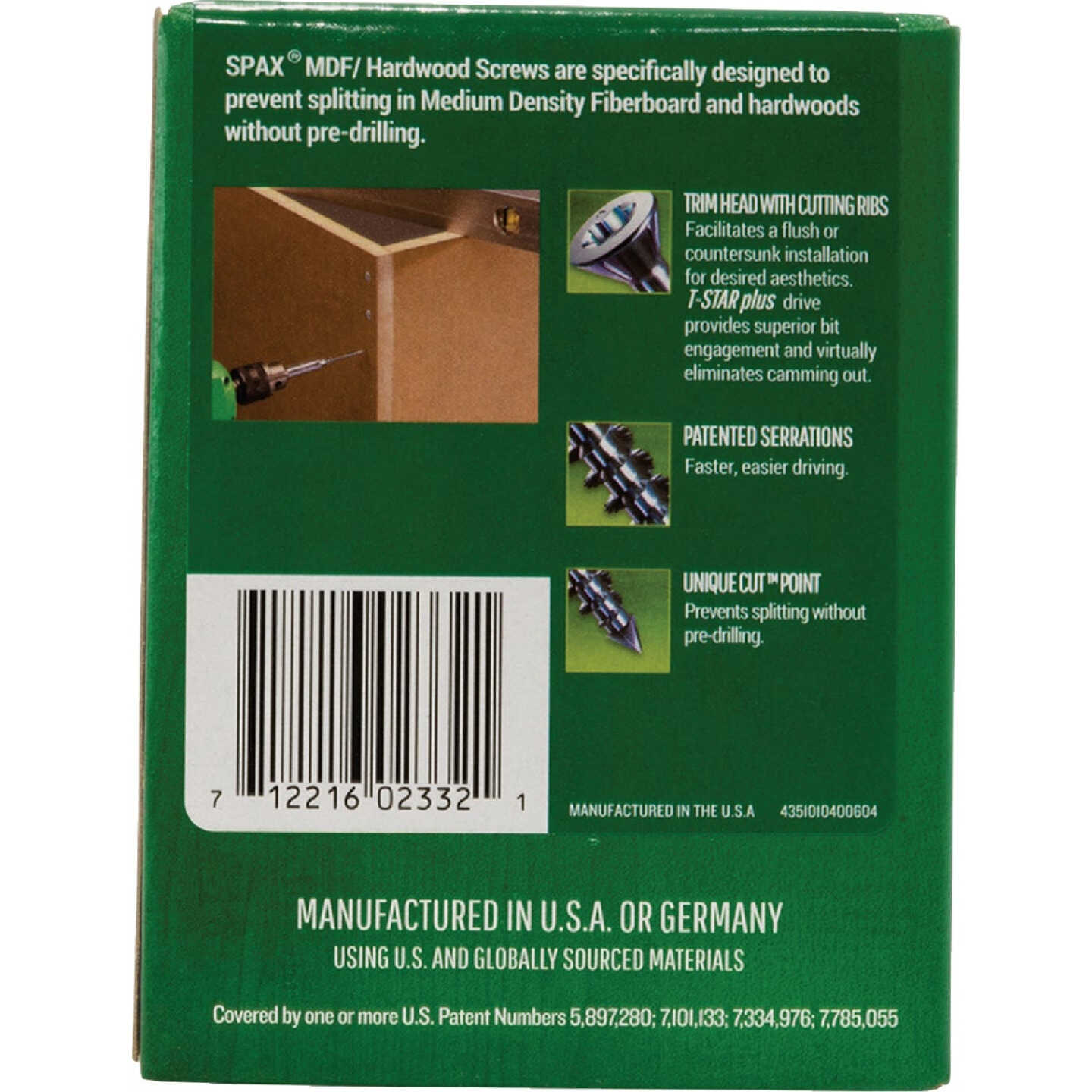 SPAX #8 x 2-1/2 In. T20 Plus Trim Head Zinc (Interior) MDF Cabinet Screw (154 Ct.) Image 5