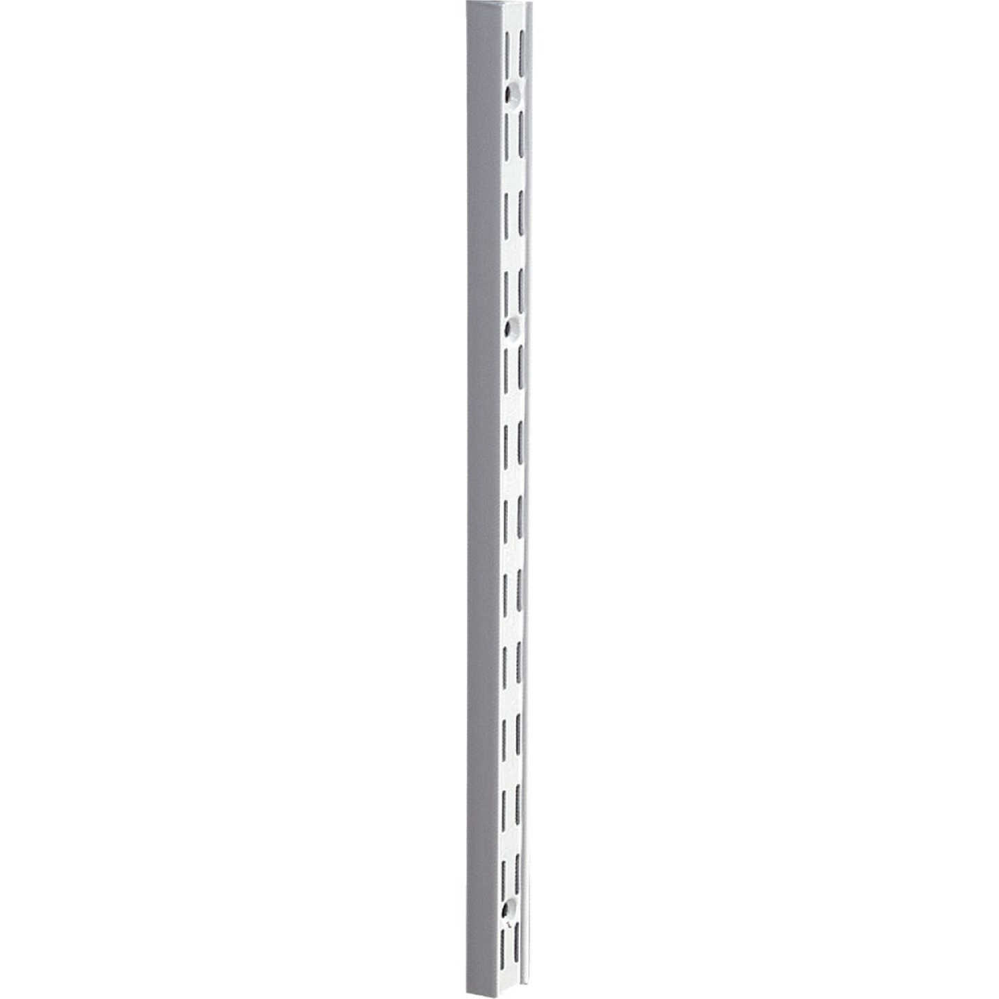 Knape & Vogt 82 Series 39 In. White Steel Heavy-Duty Double-Slot Shelf Standard Image 1